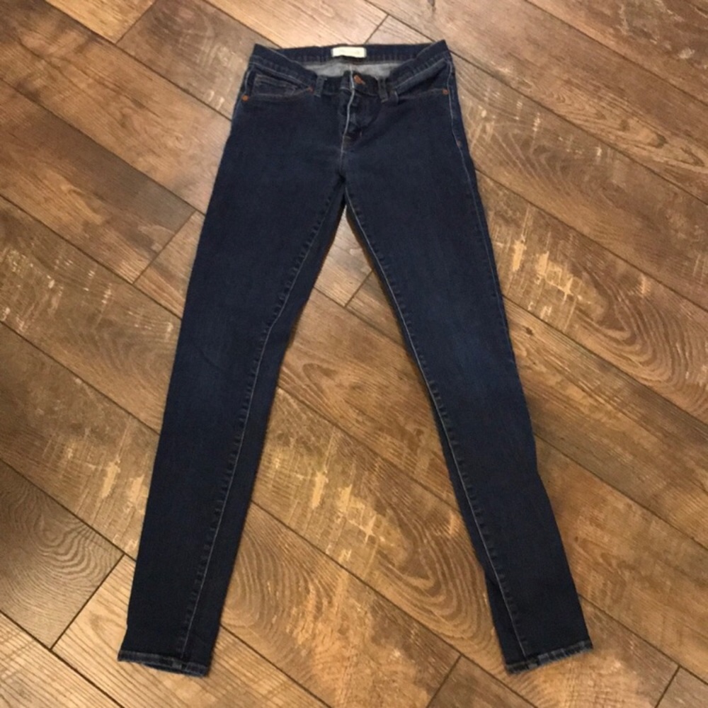 Madewell Skinny Skinny Dark Wash Jeans - Picture 3 of 5